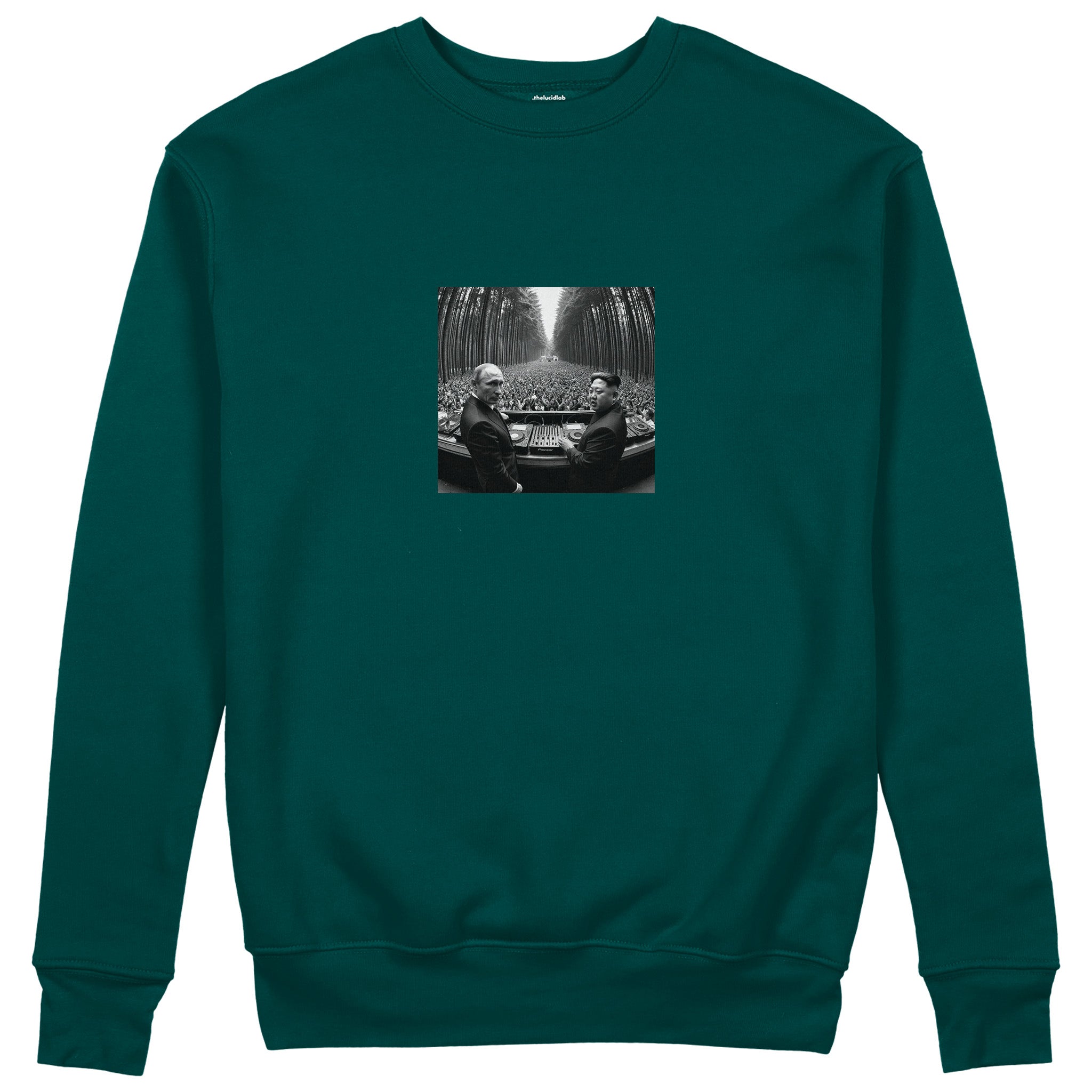 No Requests Sweatshirt - Koyu Yeşil - ön görünüm