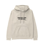 Nobody Dies A Virgin Life Fucks Us All Hoodie - Krem - ön görünüm