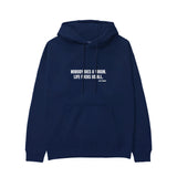 Nobody Dies A Virgin Life Fucks Us All Hoodie - Lacivert - ön görünüm