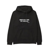 Nobody Dies A Virgin Life Fucks Us All Hoodie - Siyah - ön görünüm