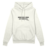 Nobody Dies A Virgin Life Fucks Us All Oversize Hoodie - Beyaz - ön görünüm