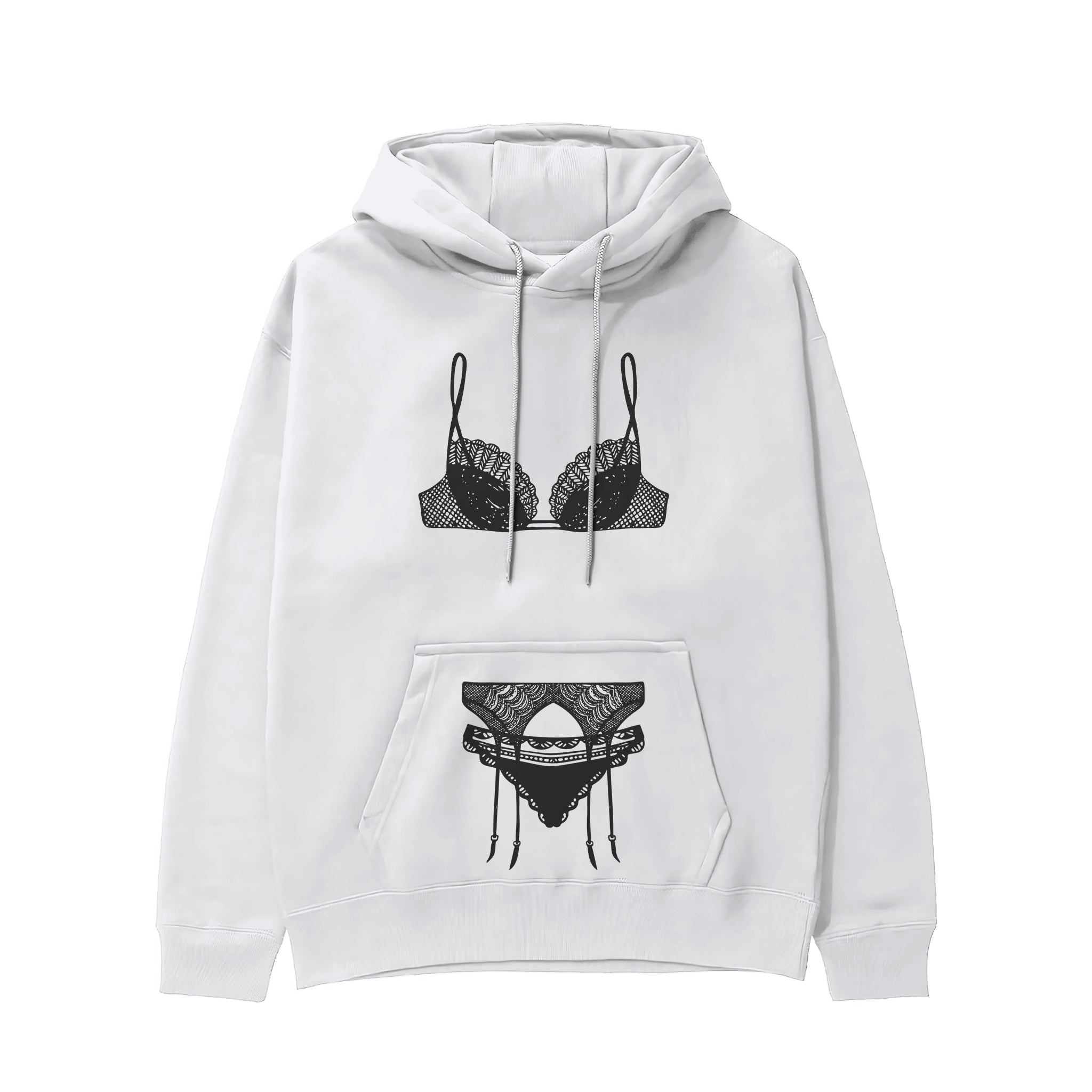 Noir Seduce Hoodie - Beyaz - ön görünüm