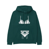 Noir Seduce Hoodie - Koyu Yeşil - ön görünüm