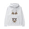 Noir Seduce – Leopard Hoodie - Beyaz - ön görünüm