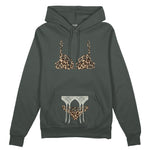 Noir Seduce – Leopard Oversize Hoodie - Antrasit - ön görünüm