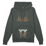 Noir Seduce – Leopard Oversize Hoodie - Antrasit - ön görünüm