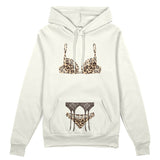 Noir Seduce – Leopard Oversize Hoodie - Beyaz - ön görünüm