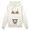 Noir Seduce – Leopard Oversize Hoodie - Beyaz - ön görünüm