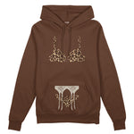 Noir Seduce – Leopard Oversize Hoodie - Kahverengi - ön görünüm
