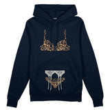 Noir Seduce – Leopard Oversize Hoodie - Lacivert - ön görünüm