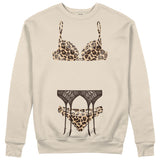 Noir Seduce – Leopard Sweatshirt - Bej - ön görünüm