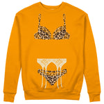 Noir Seduce – Leopard Sweatshirt - Turuncu - ön görünüm