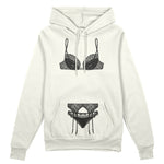 Noir Seduce Oversize Hoodie - Beyaz - ön görünüm