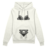 Noir Seduce Oversize Hoodie - Beyaz - ön görünüm