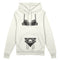 Noir Seduce Oversize Hoodie - Beyaz - ön görünüm