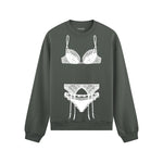 Noir Seduce Oversize Sweatshirt - Antrasit - ön görünüm