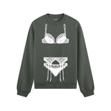 Noir Seduce Oversize Sweatshirt - Antrasit - ön görünüm