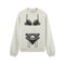 Noir Seduce Oversize Sweatshirt - Beyaz - ön görünüm