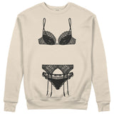 Noir Seduce Sweatshirt - Bej - ön görünüm