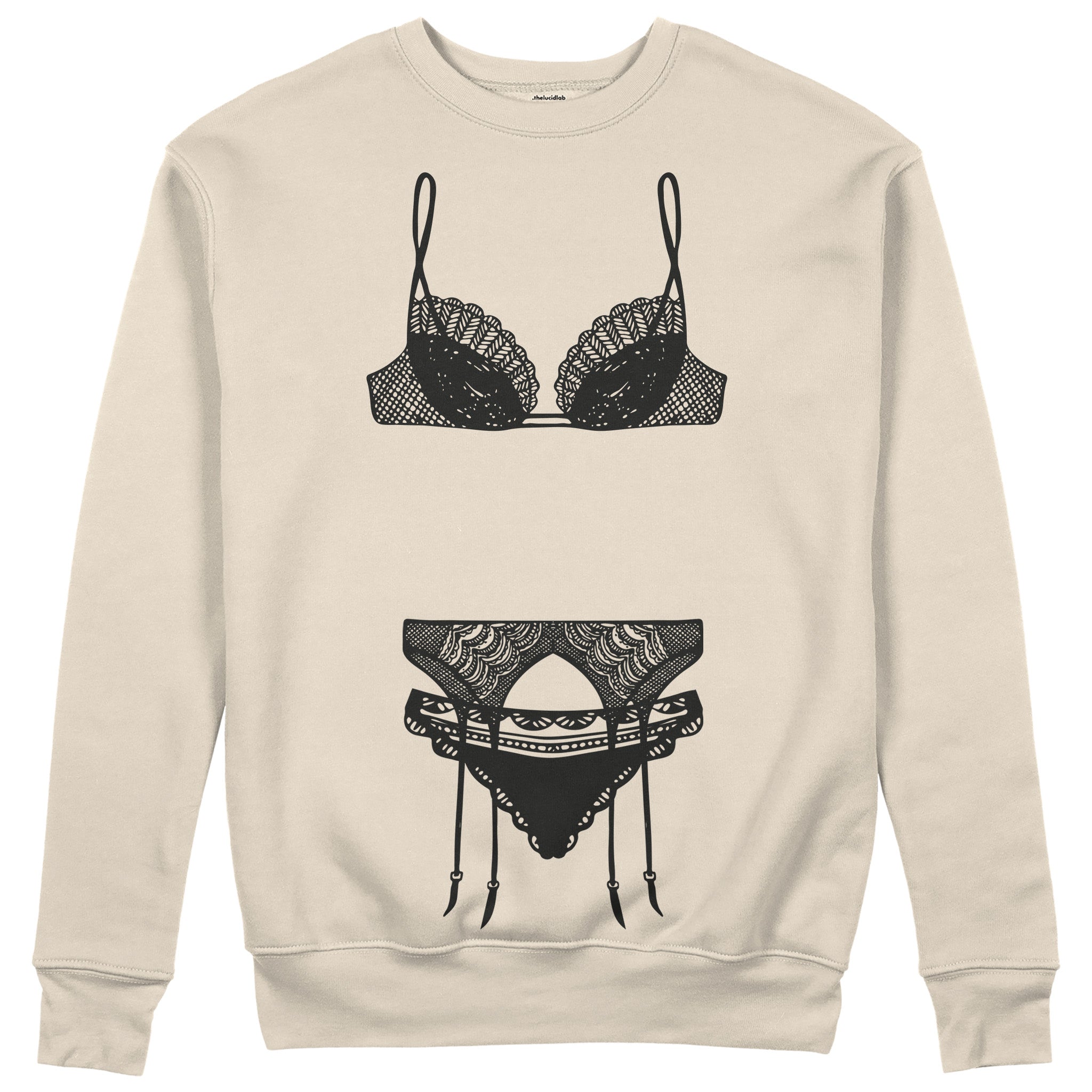 Noir Seduce Sweatshirt - Bej - ön görünüm