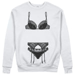 Noir Seduce Sweatshirt - Beyaz - ön görünüm