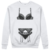 Noir Seduce Sweatshirt - Beyaz - ön görünüm