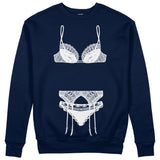 Noir Seduce Sweatshirt - Lacivert - ön görünüm