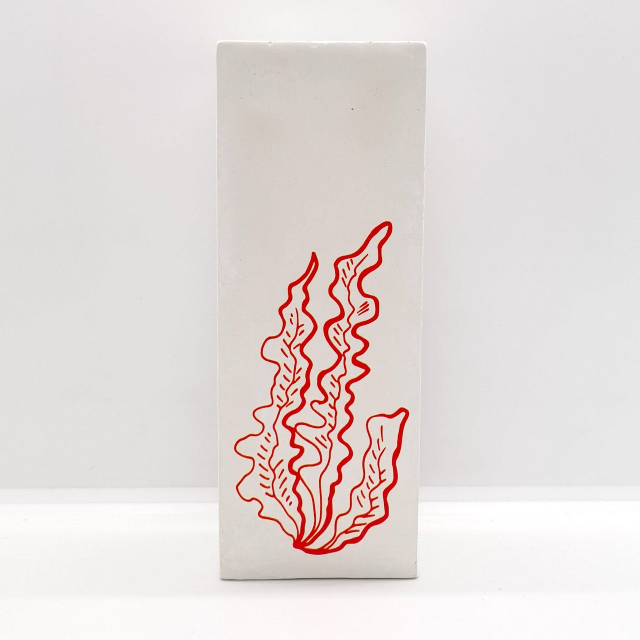 Orange Coral v2 / Mercan Baskılı Beton Mum