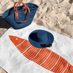 Orange Fish - Turuncu Balıklı Plaj Havlusu