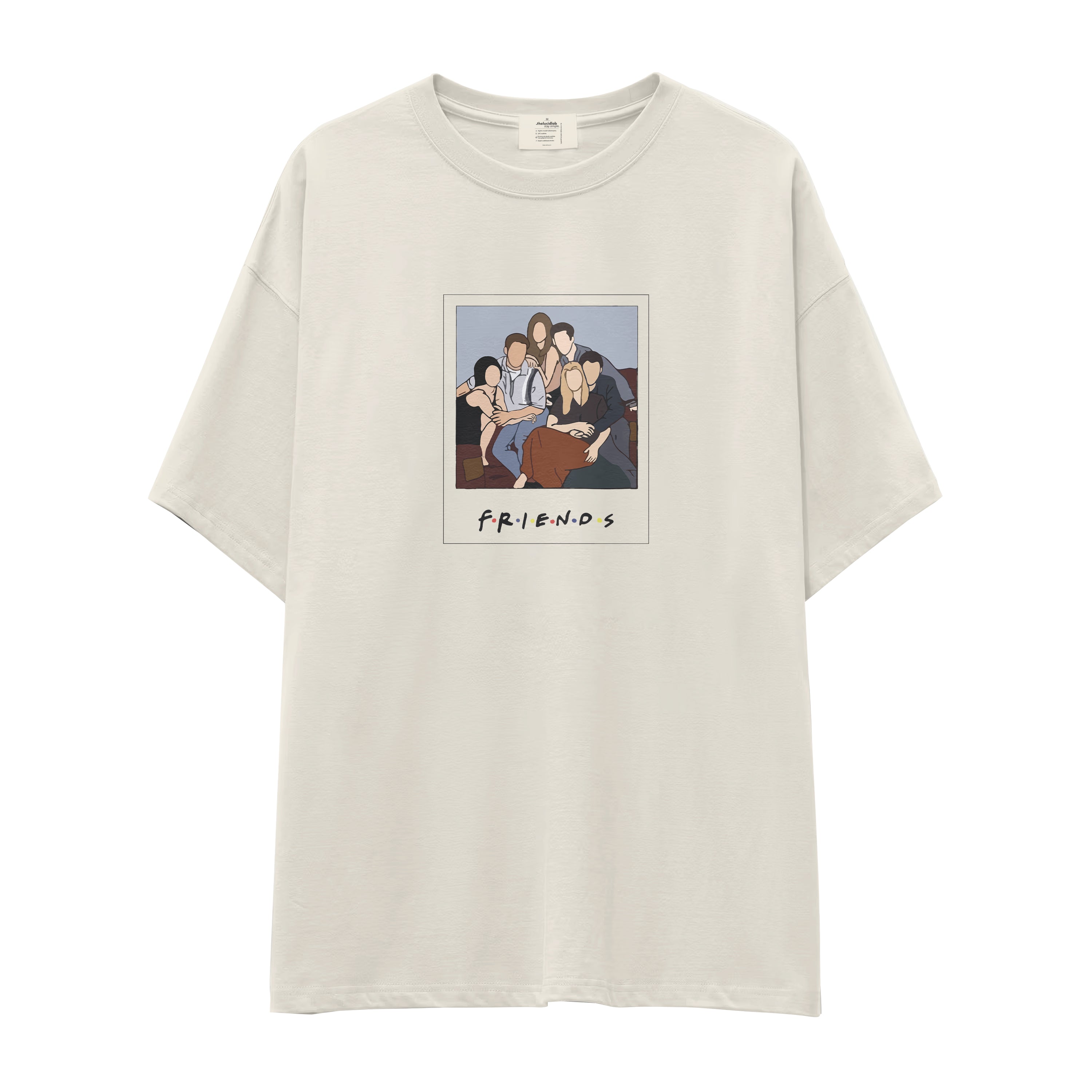 Friends Silüetli Oversize Tişört