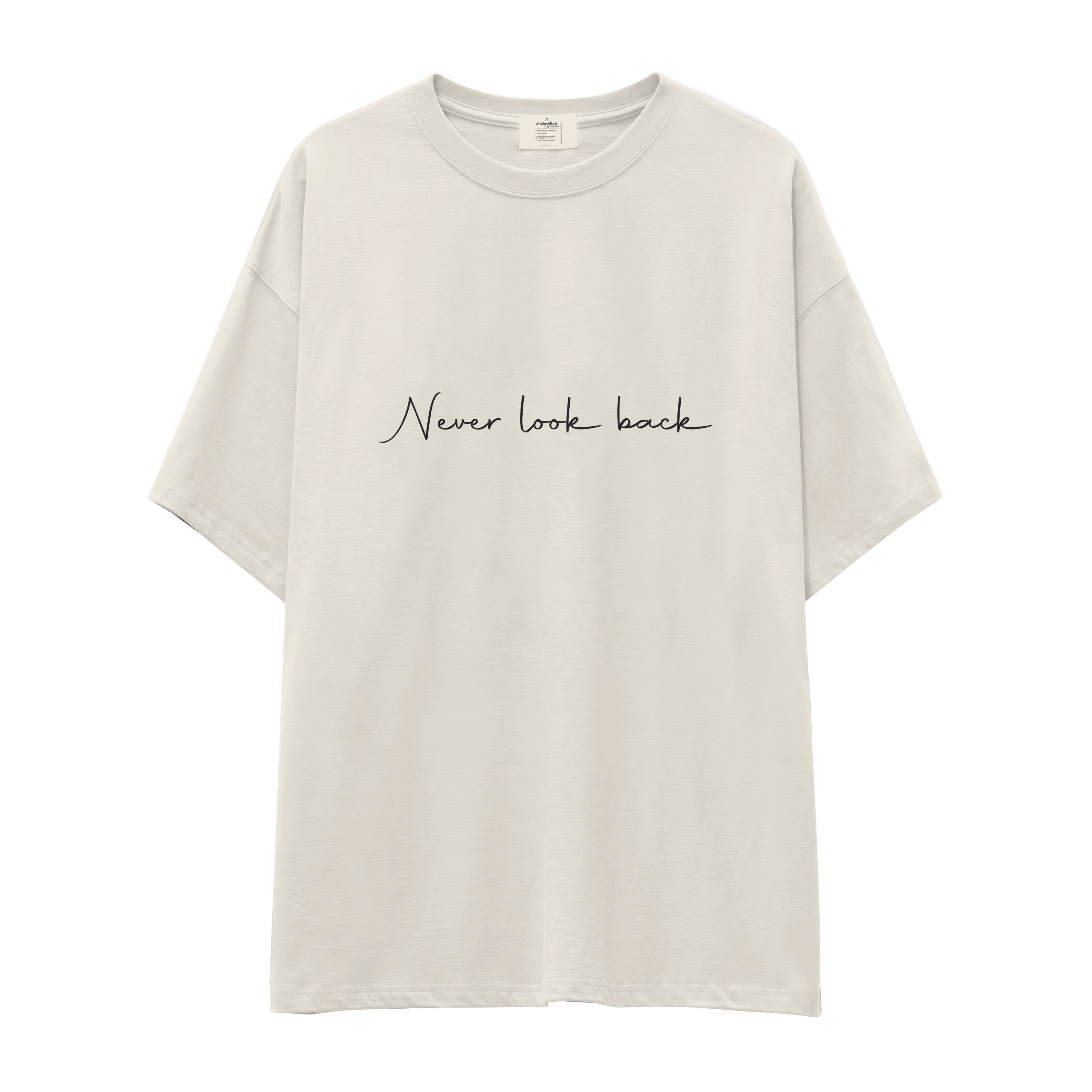 Never Look Back Oversize Tişört