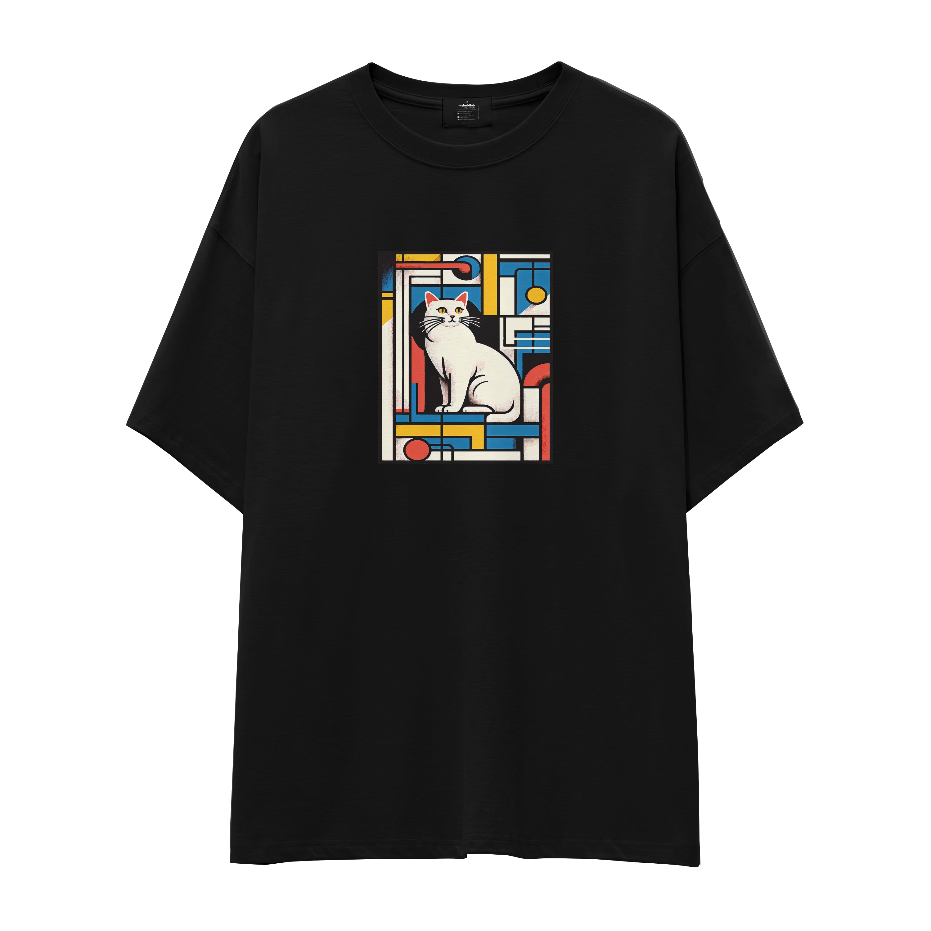 Bauhaus Cat Oversize Tişört