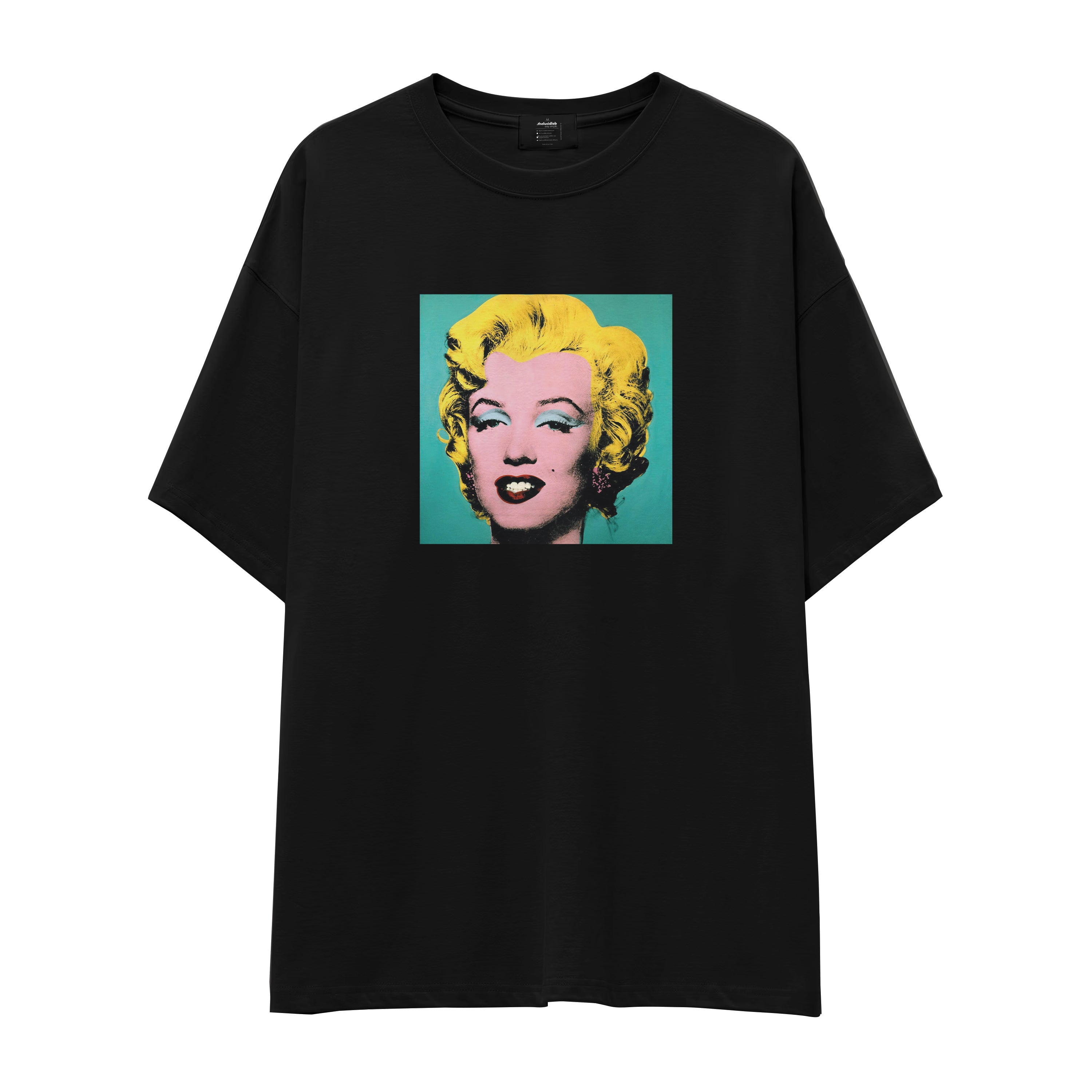 Andy Warhol / Marilyn Monroe Blue Oversize Tişört