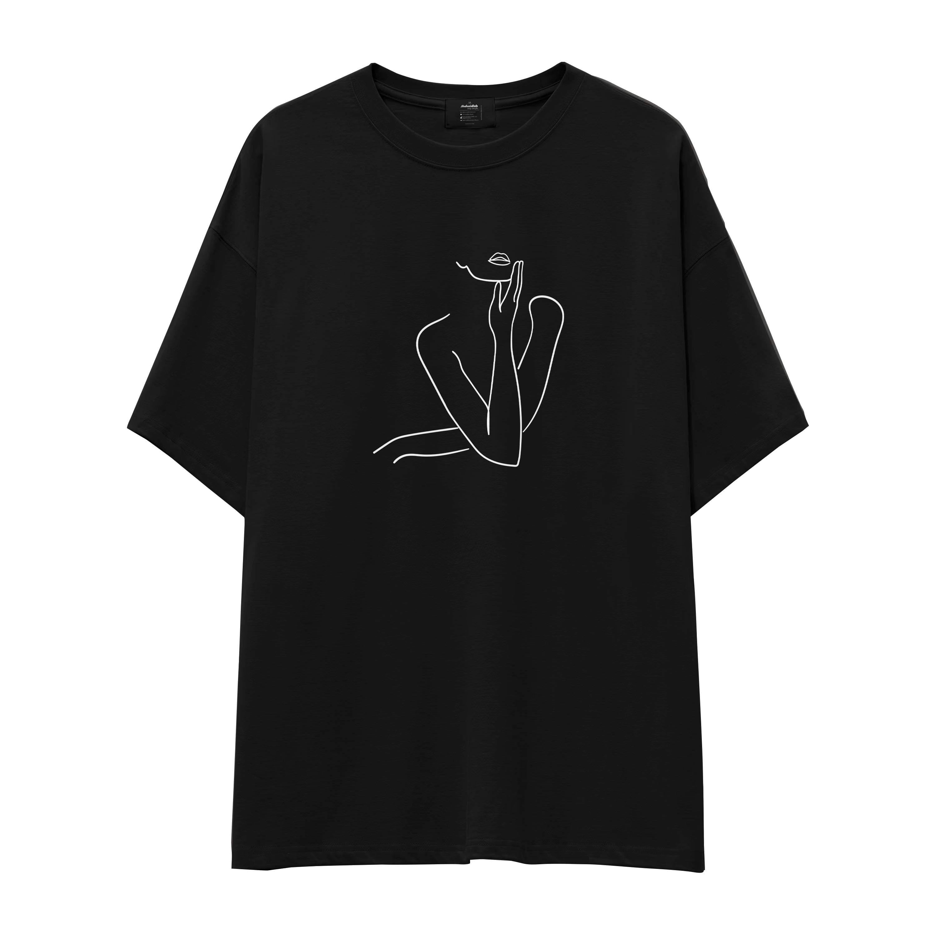 Women / Kadın Silüeti Oversize Tişört