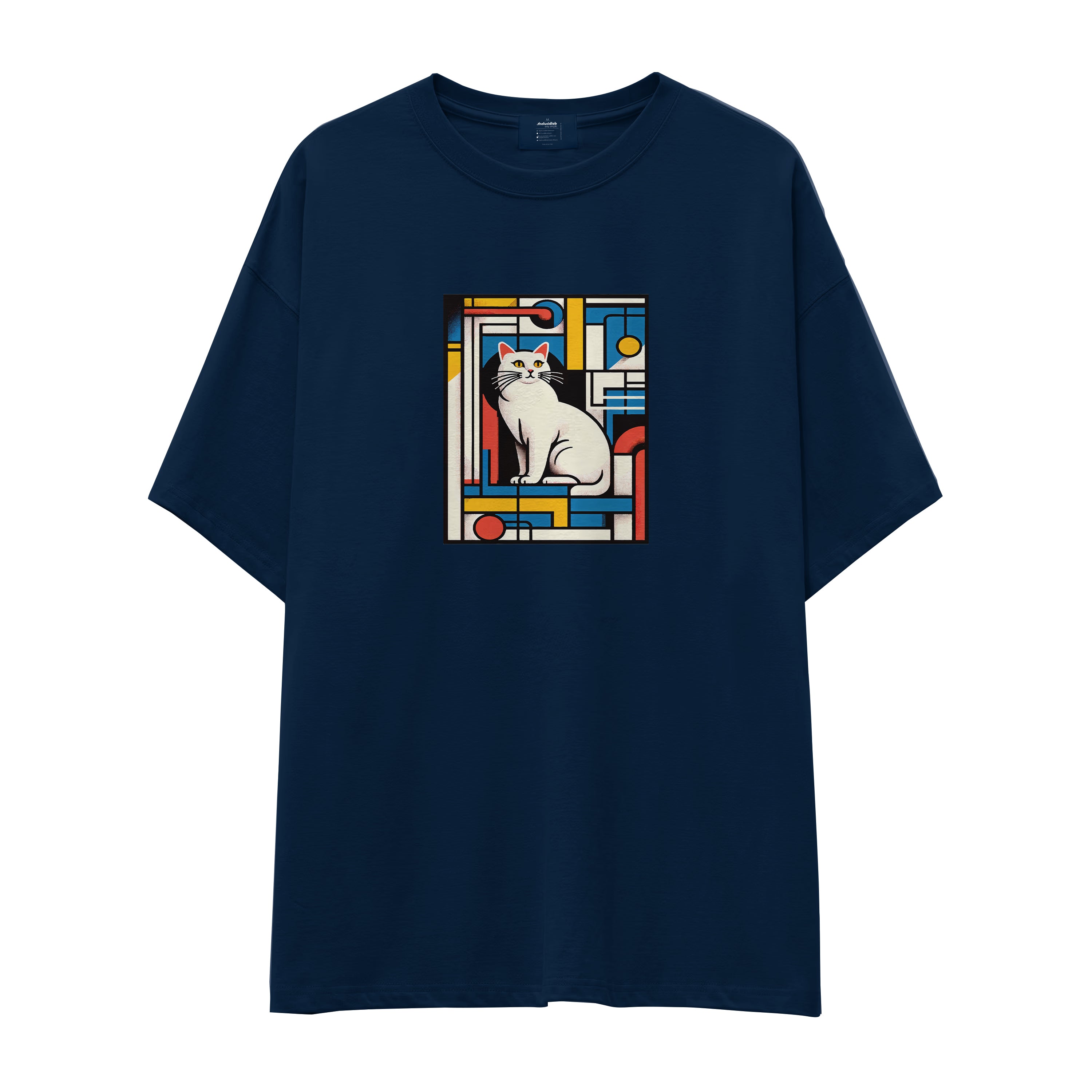 Bauhaus Cat Oversize Tişört
