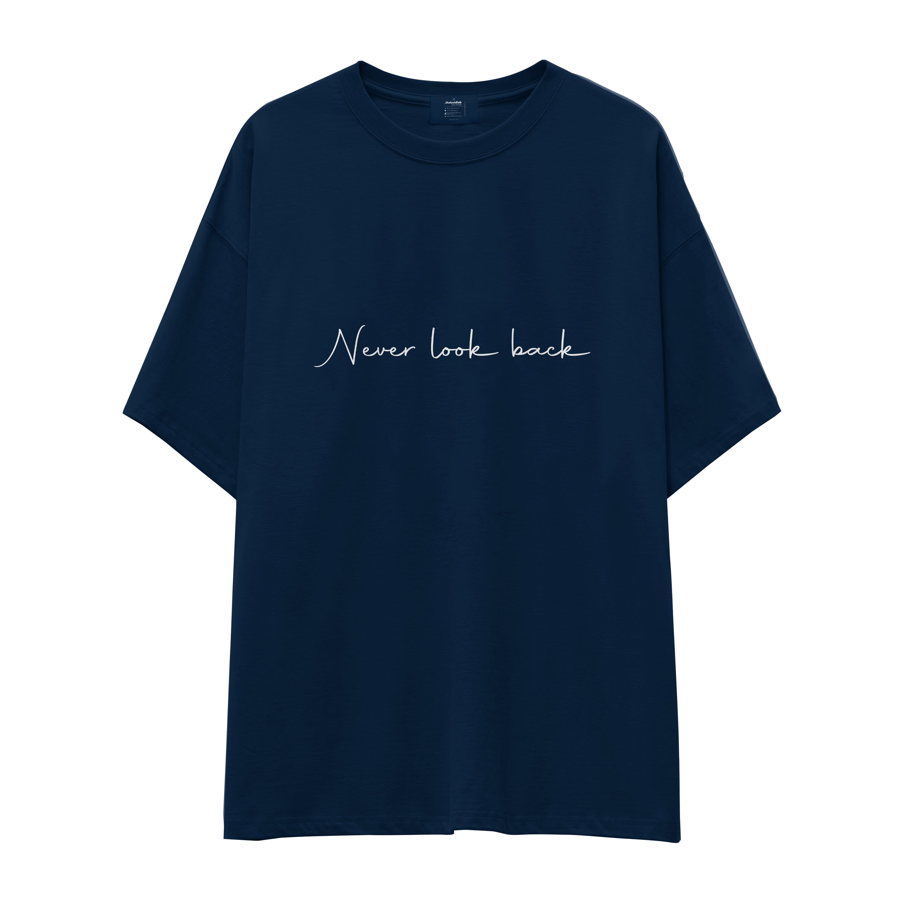 Never Look Back Oversize Tişört