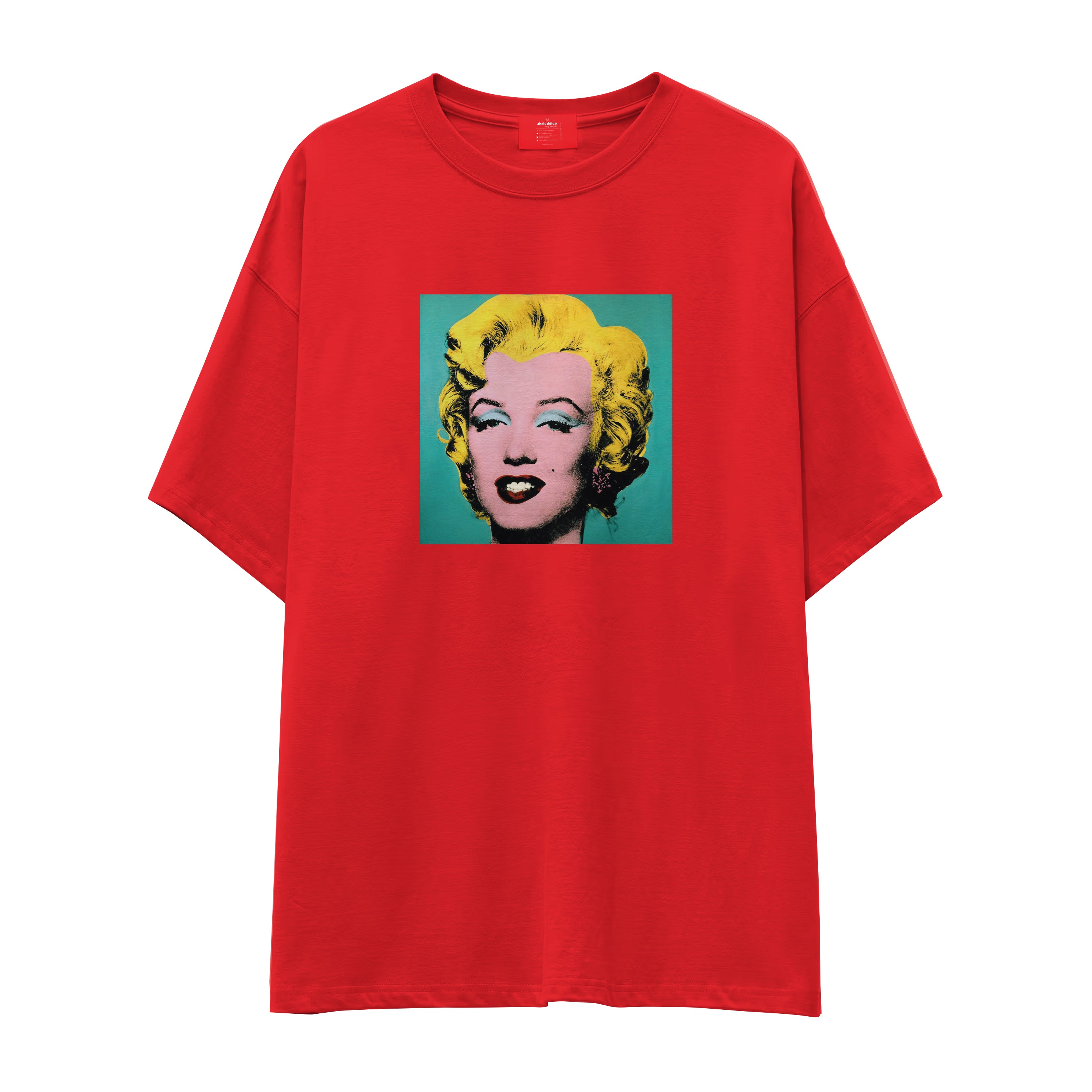 Andy Warhol / Marilyn Monroe Blue Oversize Tişört