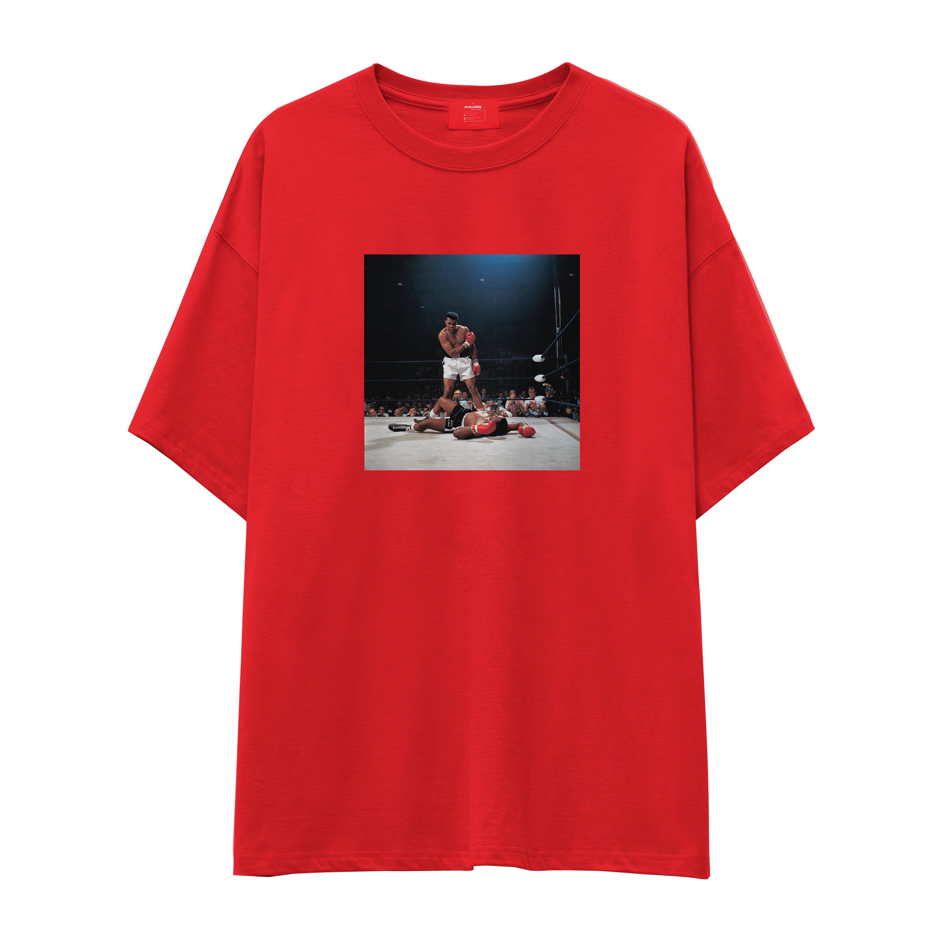 Muhammed Ali And Sonny Liston Usa 1965 Oversize Tişört