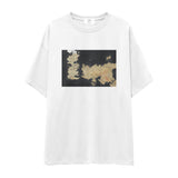 Game Of Thrones Map Oversize Tişört