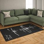 F4U Corsair Chalkboard Halı