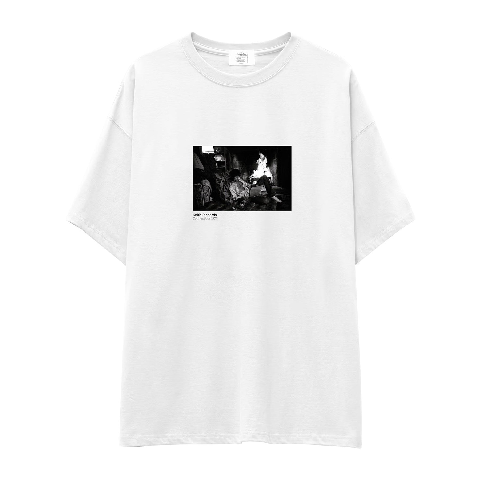 Keith Richards Connecticut 1977 Oversize Tişört