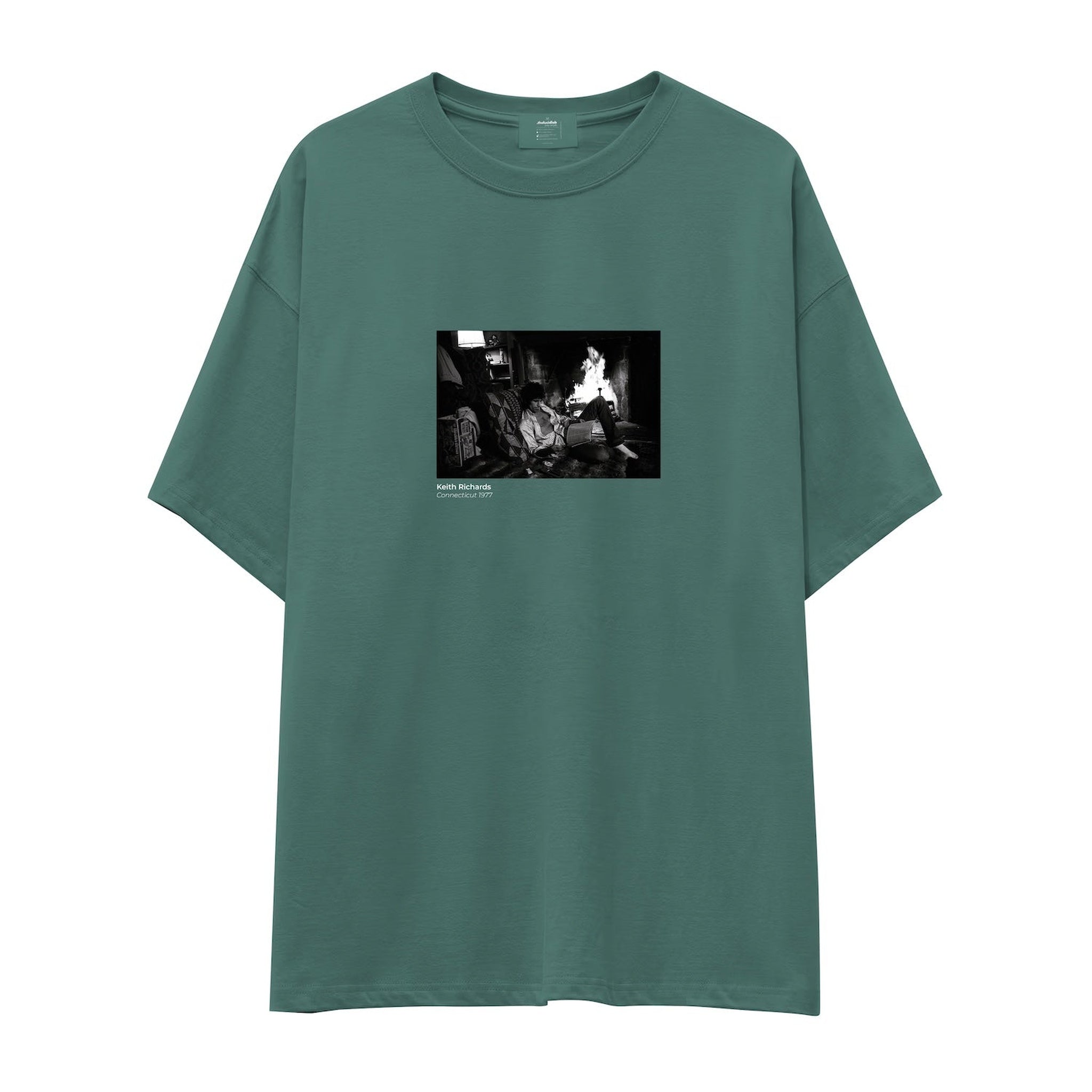Keith Richards Connecticut 1977 Oversize Tişört