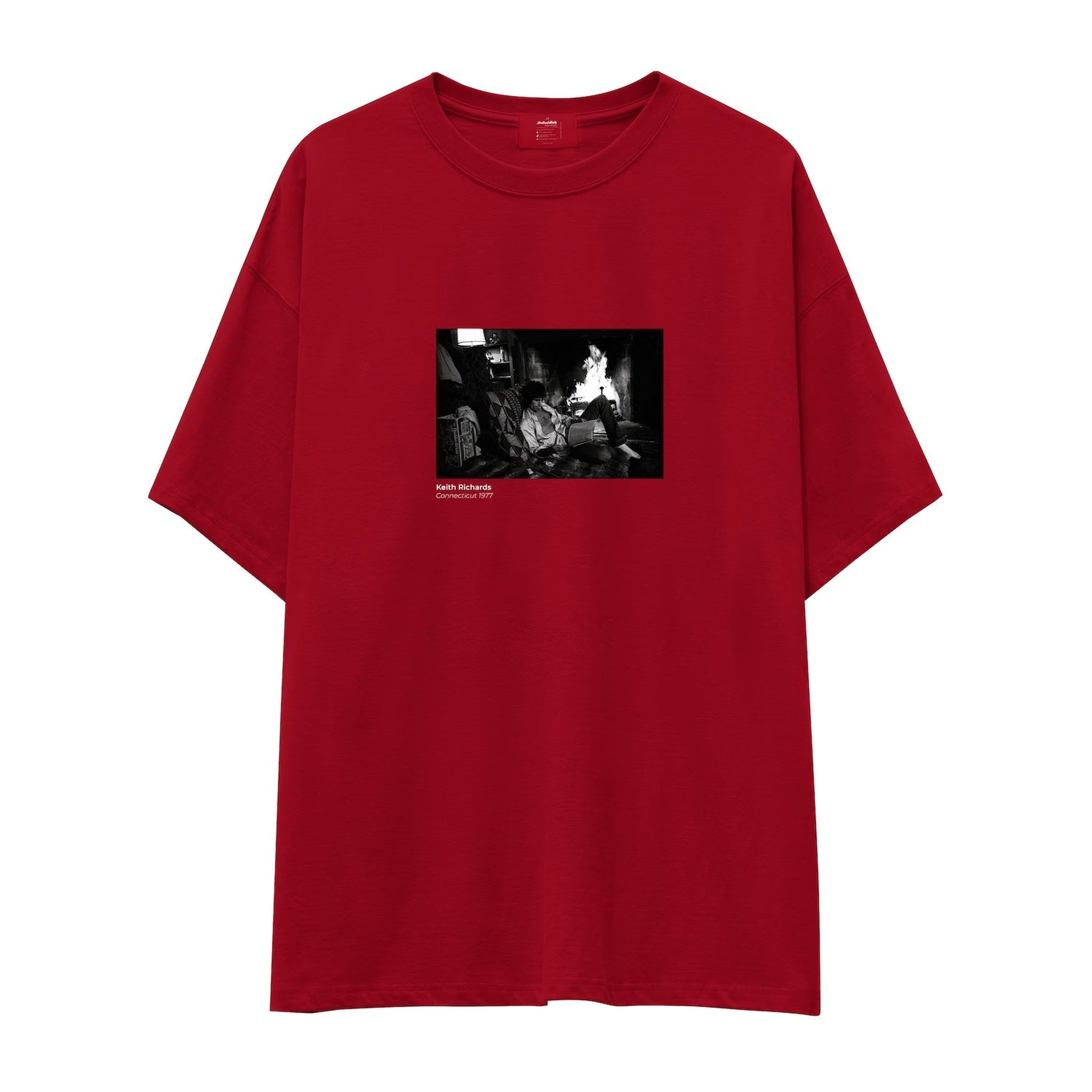 Keith Richards Connecticut 1977 Oversize Tişört