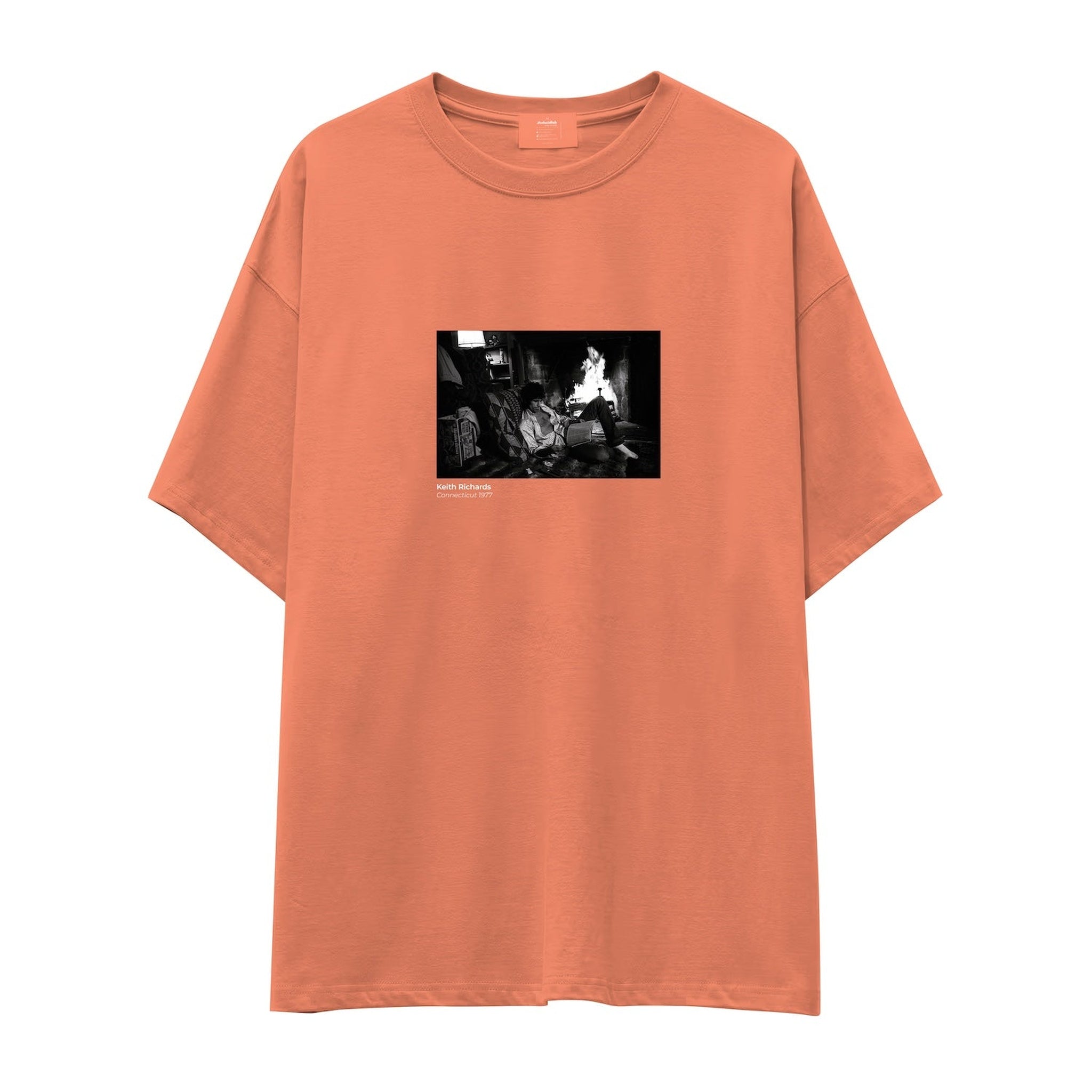 Keith Richards Connecticut 1977 Oversize Tişört