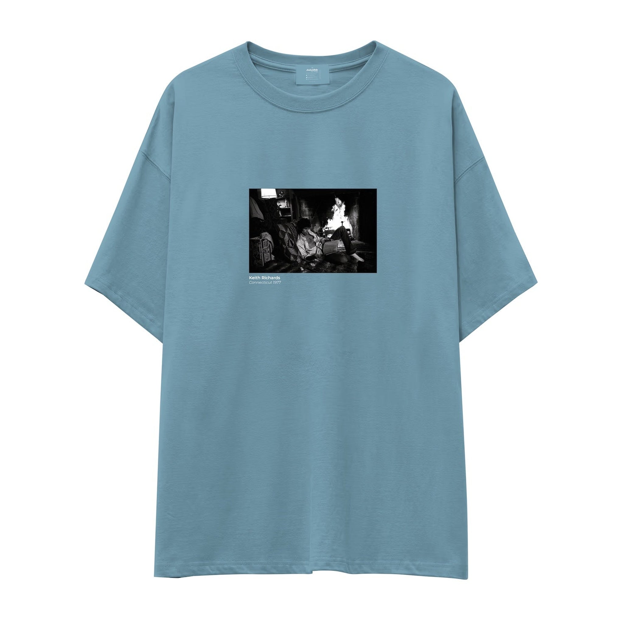 Keith Richards Connecticut 1977 Oversize Tişört