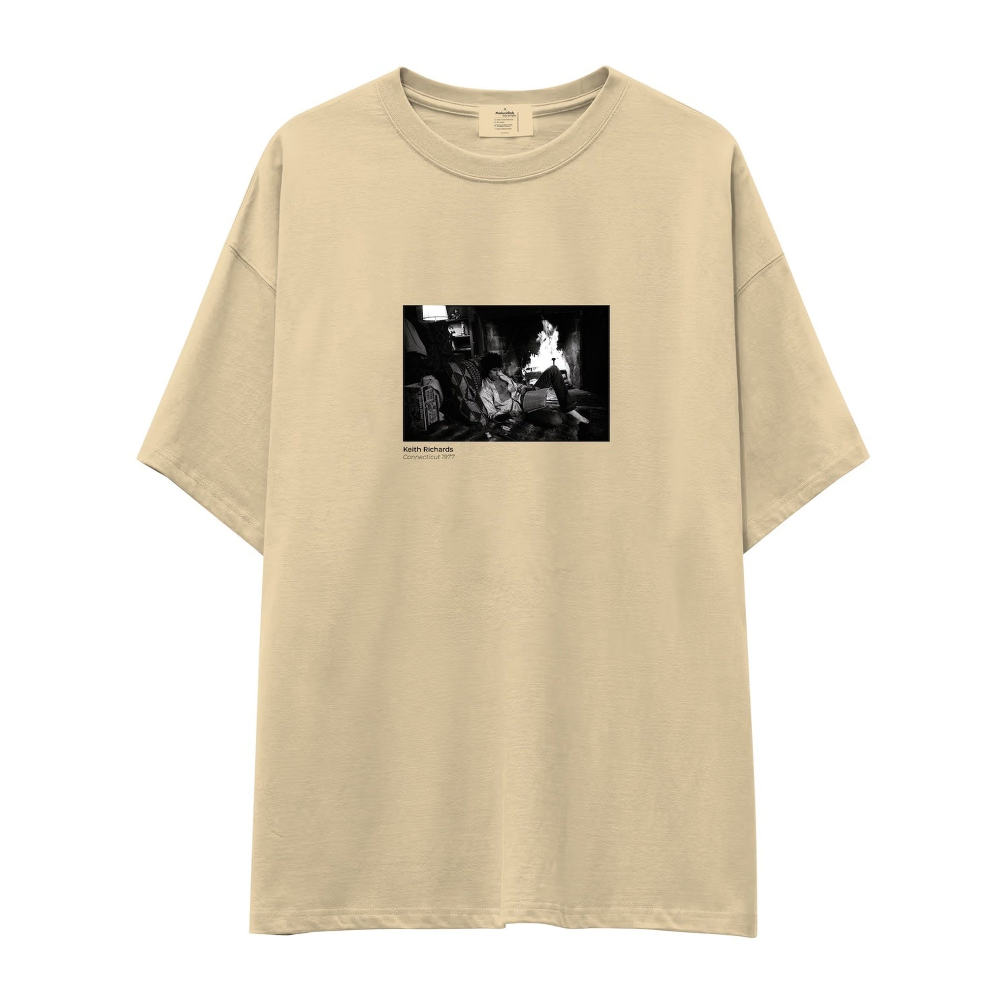 Keith Richards Connecticut 1977 Oversize Tişört