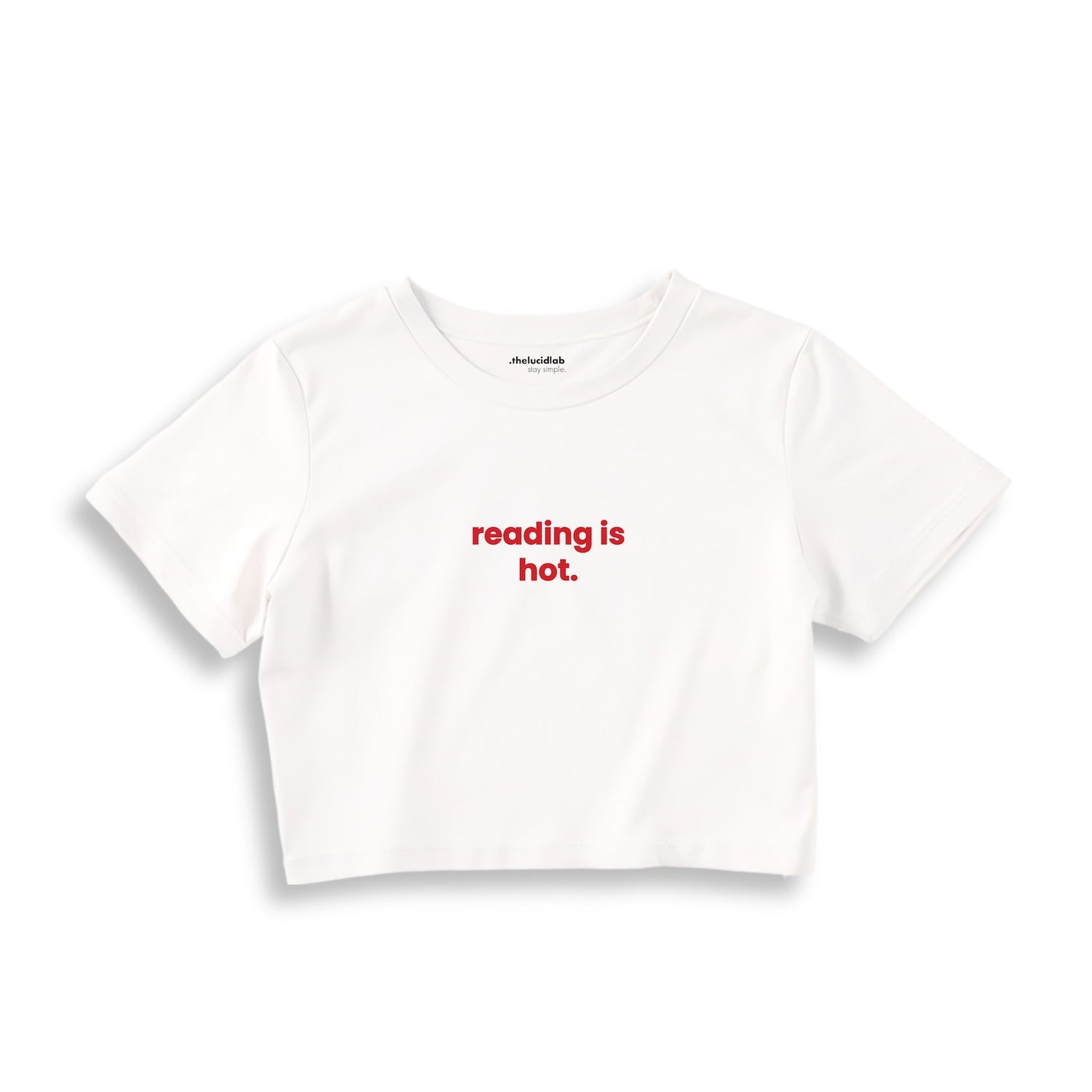 Reading Is Hot Crop Tişört