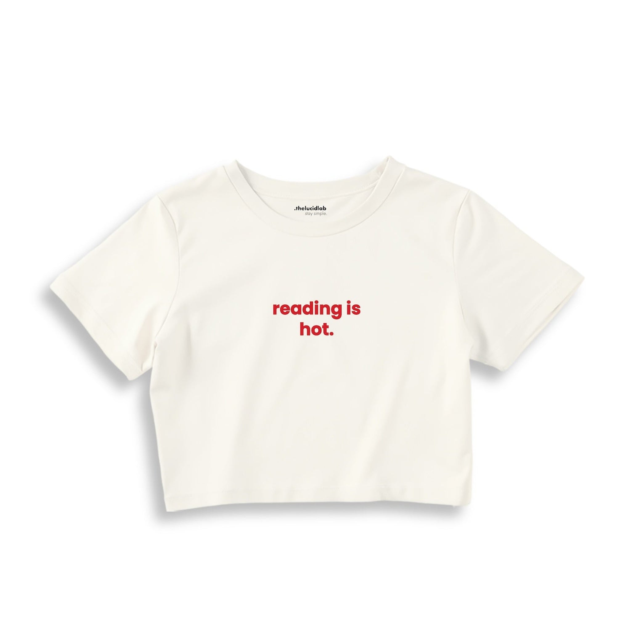 Reading Is Hot Crop Tişört