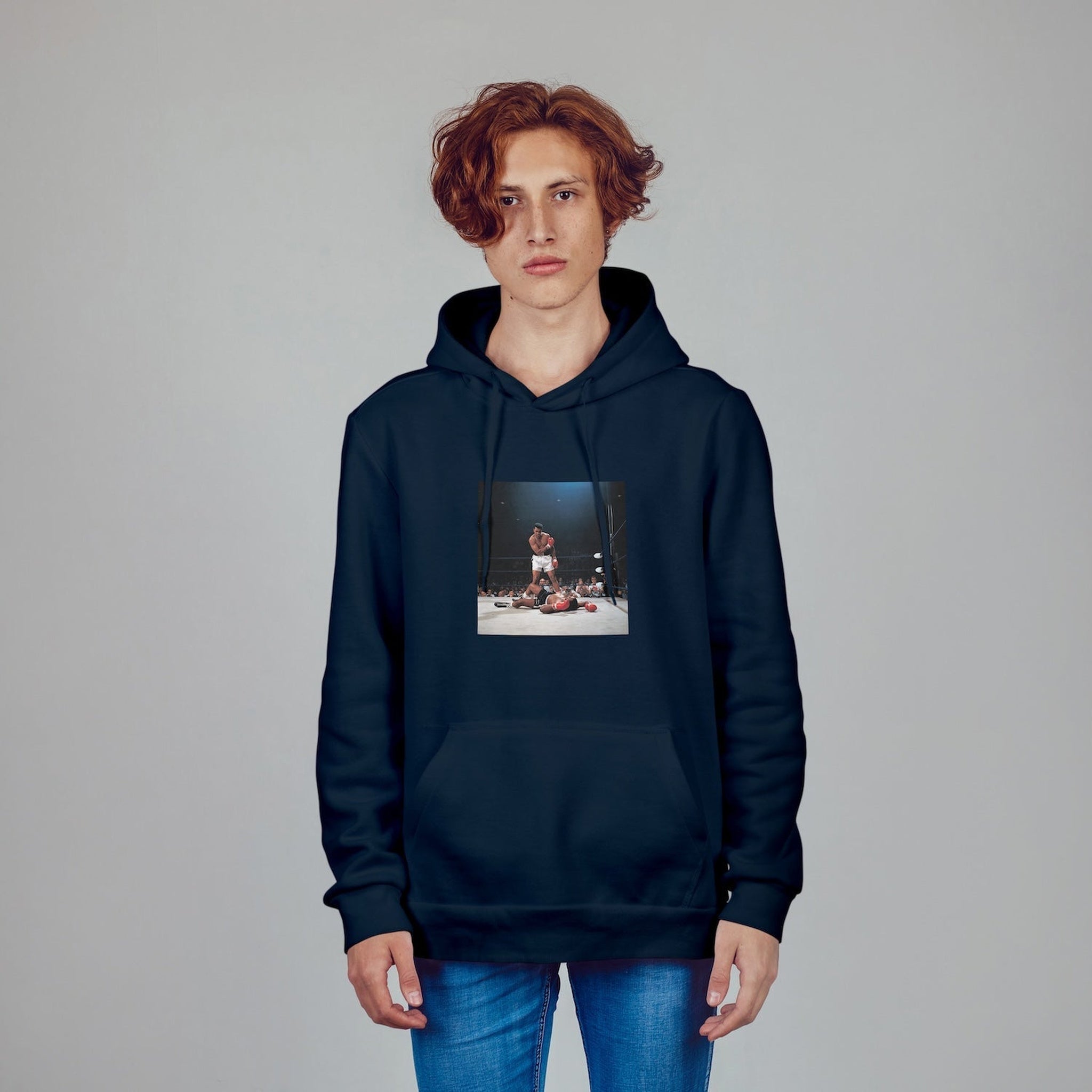 Muhammed Ali And Sonny Liston Usa 1965 Oversize Hoodie