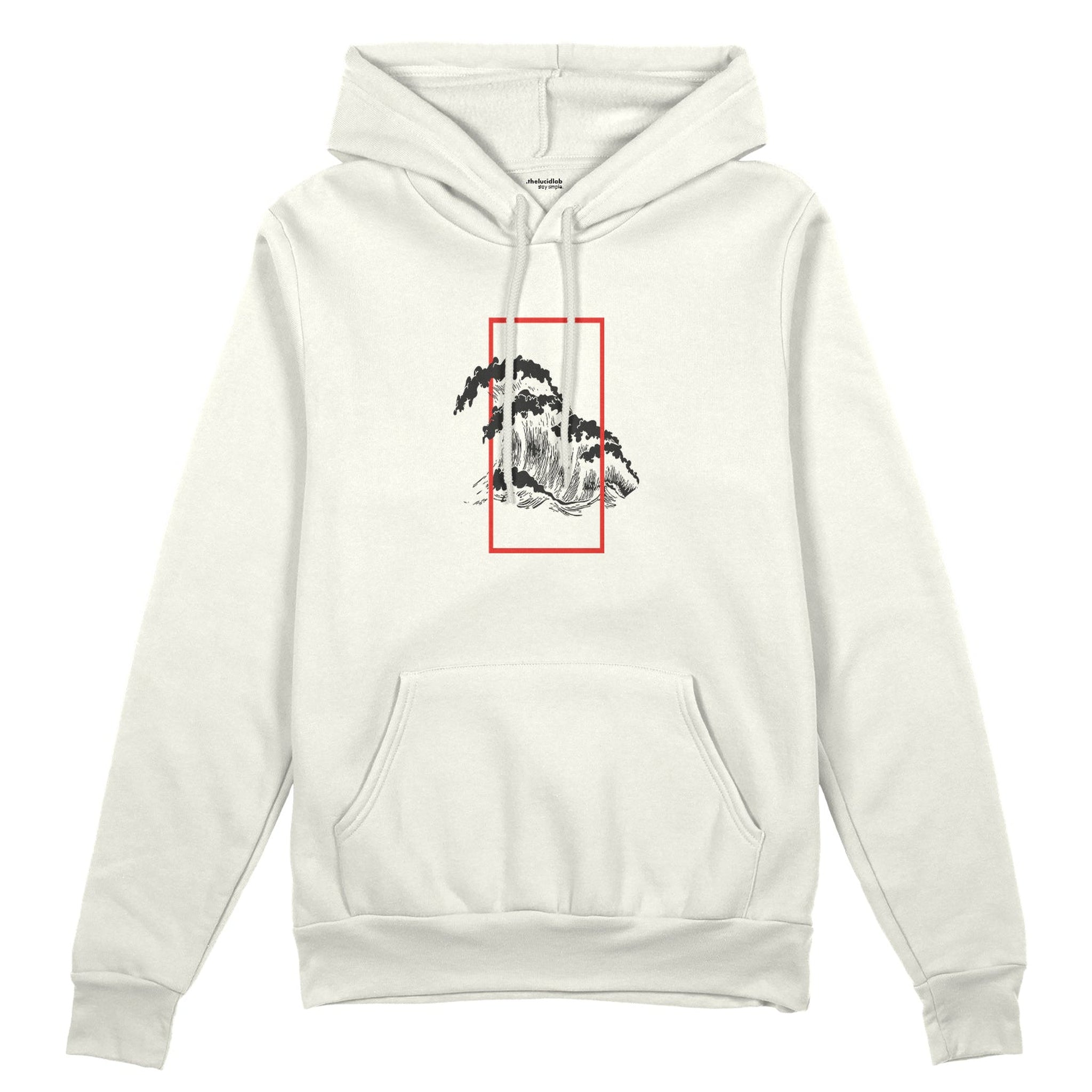 Perspektif Kanagawa Dalgası Oversize Hoodie